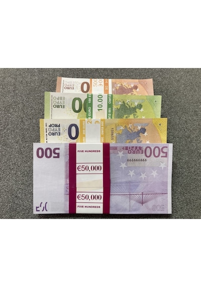 Aykar Yeni 400 Adet Euro 50-100 -200 Ve 500 Euro Geçersiz Para Eğlen...