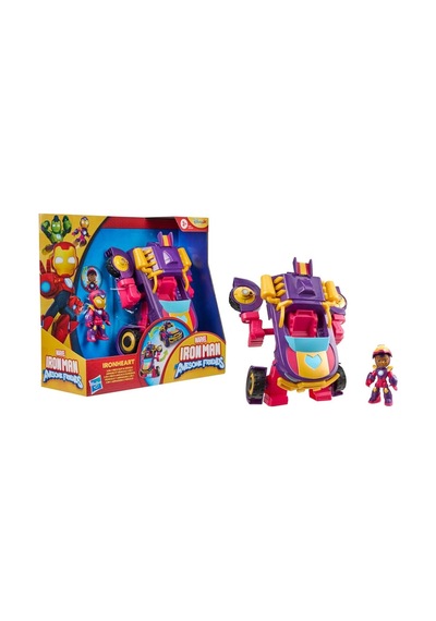 G1476 Iron Man And His Awoesome Friends Ironheart 2si1arada Araç Seti +3 Yaş