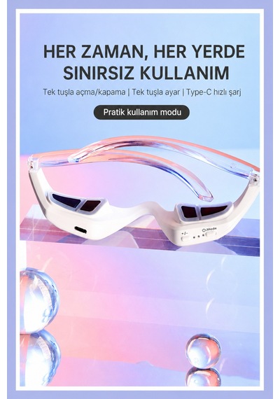 Dr. Oz 3d Ems Mikro Akım Kırmızı Işık Şarjlı Kırışıklık Karşıtı Göz Çevresi Bakım Cihazı
