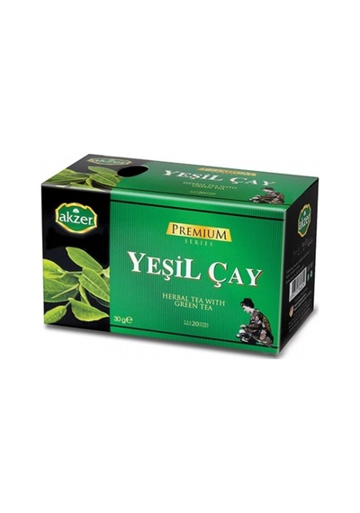 Akzer Süzen Poşet Yeşil Çay 20'li
