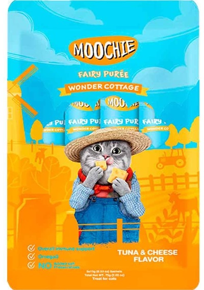 Moochie Ton Balıklı Peynirli Sıvı Kedi Ödülü 5 x 15 G