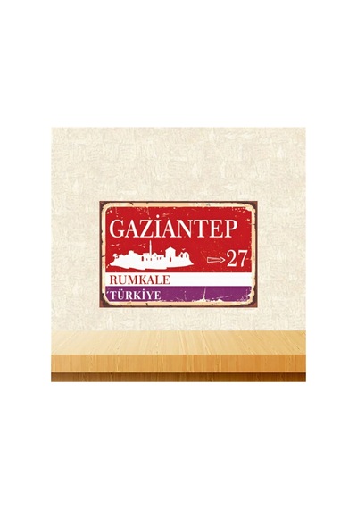 Gaziantep Rumkale 20-30 Cm Retro Ahşap Tablo Tkfx5793 Çok Renkli - 743297641 Çok Renkli