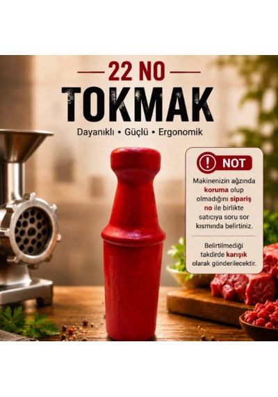 22 No Kıyma Makinesi Tokmağı Polietilen