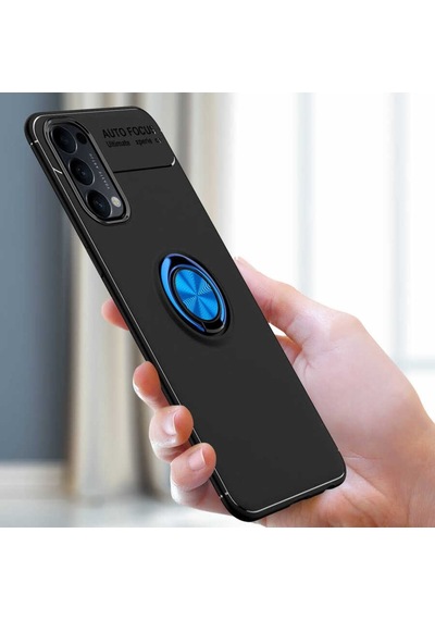 Oppo Reno 4 Kilif Lens Yüzüklü Tam Korumali Silikon Kapak 463563081