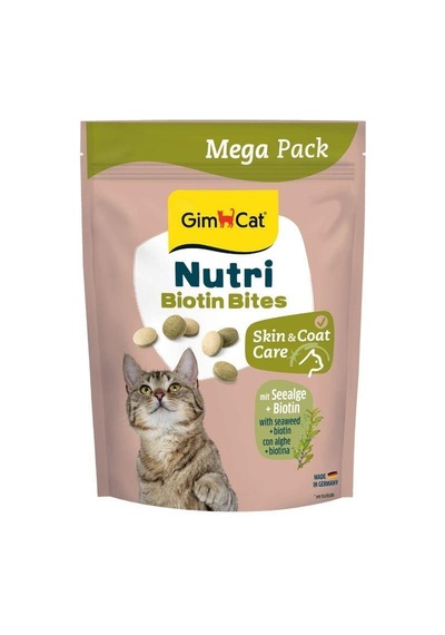 Gimcat Nutri Cilt Tüy Bakımı Biyotinli Ve Deniz Yosunlu Kedi Ödül Maması 425 Gr