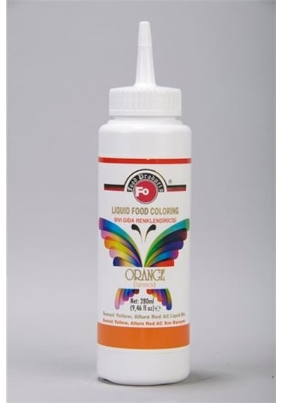Fo Sıvı Gıda Boyası Turuncu 280 ML