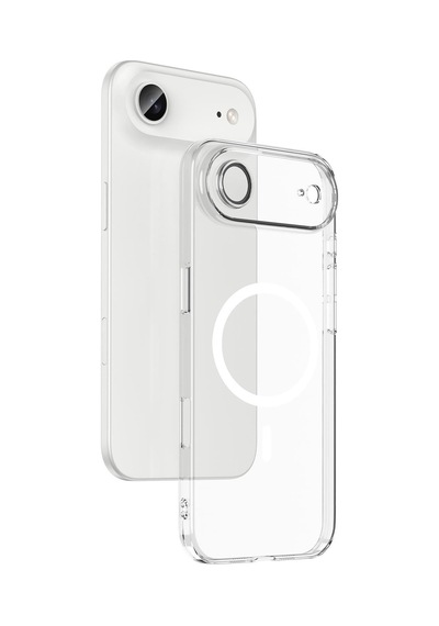 Apple Uyumlu iPhone 17 Air Magsafe Özellikli Kamera Lens Koruma Sert Fox Kılıf Şeffaf