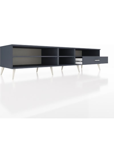 Kronos Tv Ünitesi 3 Raflı Tek Çekmeceli 220x59x51 Antrasit-antrasit Antrasıt/antrasıt - Antrasıt Kronos Tv Ünitesi 3 Raflı Tek Çekmeceli 220x59x51 Antrasit-antrasit Antrasıt/antrasıt - Antrasıt