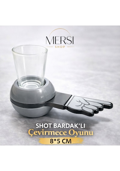 Shot Bardaklı Çevirmece Oyunu Parti İçki Oyunu Shot Bardağı Eğlenceli Masa Oyunu