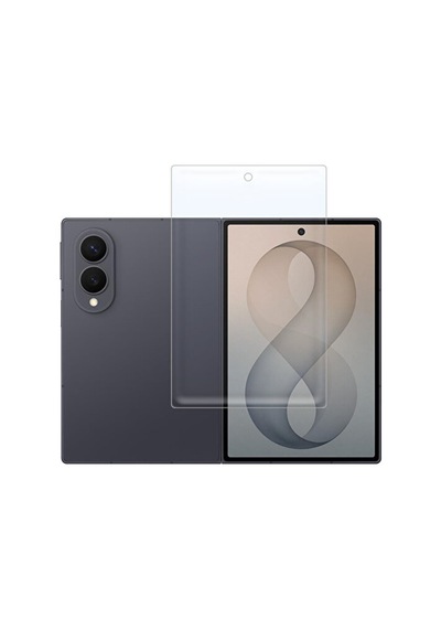 Samsung Galaxy Fold 8 Uyumlu Ön Ekran Hd Parlak Nano Ekran Koruyucu 9h Esnek Kırılmaz Koruma