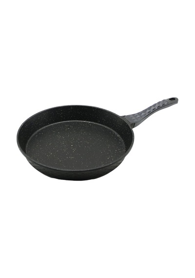 32cm Döküm Tava Kabartma Piramit Desenli Bakalit Sap 18.2cm Poşet Çok Renkli