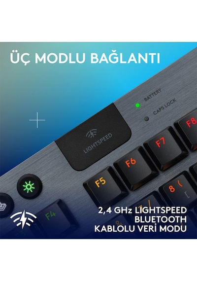 Logitech 920-012721 G915 X Lightspeed TKL Low Profile Tactile Switch Kablosuz Klavye