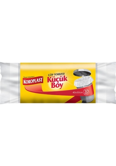 Koroplast Küçük Boy Çöp Torbası 10 Adet Beyaz 40 x 50 CM
