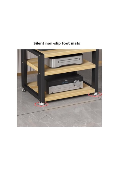 Hifi Sistemi, Stereo Mobilya, Kulaklık Amplifikatörü Ve Cd Çalar İçin Siyah 2 Katmanlı Masa Standı 40 Cm Çok Renkli Hifi Sistemi, Stereo Mobilya, Kulaklık Amplifikatörü Ve Cd Çalar İçin Siyah 2 Katmanlı Masa Standı 40 Cm Çok Renkli