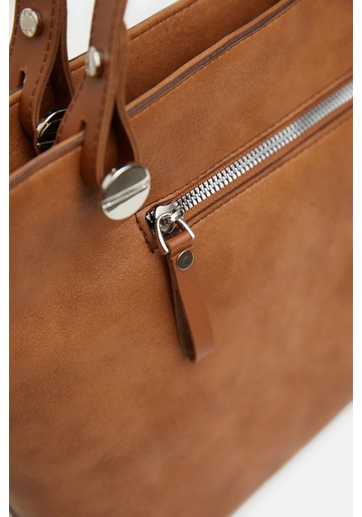 K&S Çapraz Askılı El Çantası Camel