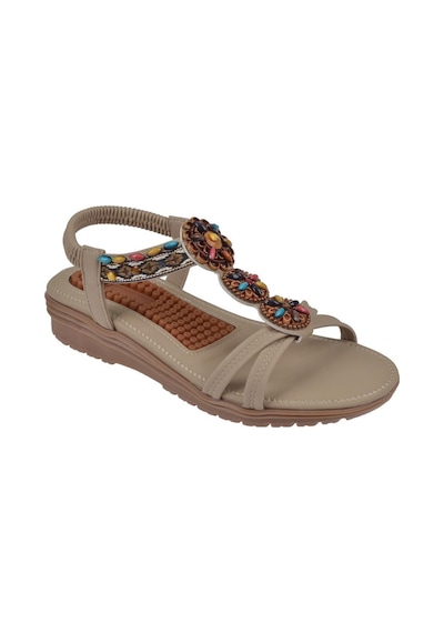 Guja Masaj Tabanlı Comfort Kadın Sandalet Gj-1202 Bej-bej Bej