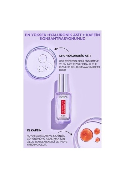 L'oréal Paris Revitalift Filler Göz Çevresi Göz Serumu