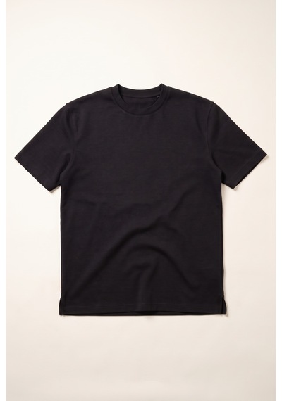 O Yaka Double Face T-shirt Jsco Siyah