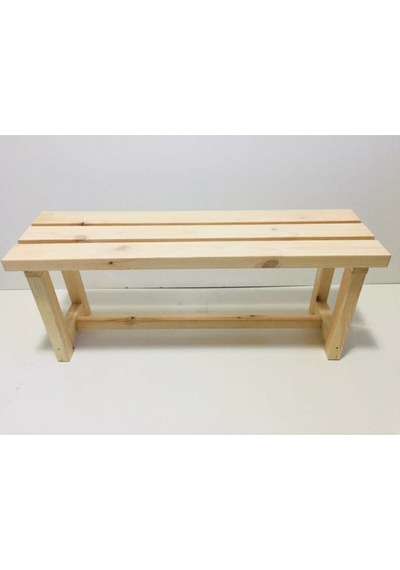 Natural Ahşap Bank Wooden Bench Masif Ahşap