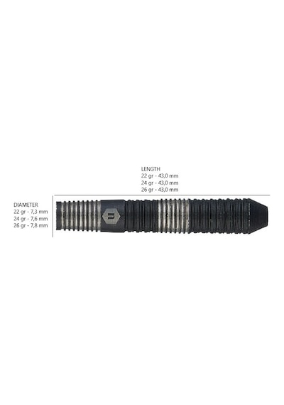 Unicorn Noir Style 3 % 90 Tungsten Çelik Uçlu Dart Oku