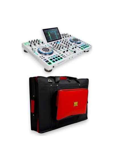 Prime 4+ Setup İçin Uyumlu Soft Case Taşıma Çantası. Siyah Kırmızı.