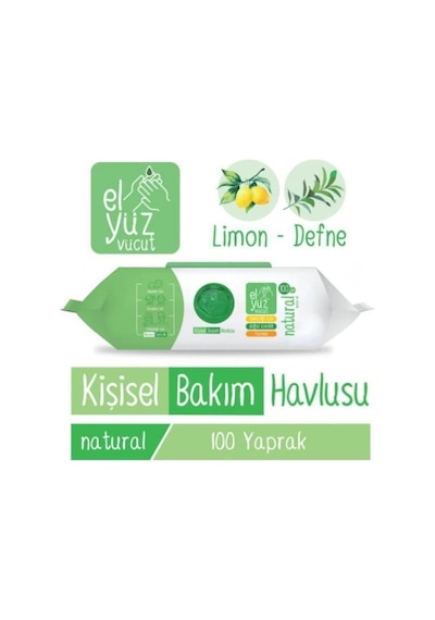 Kişisel Bakım Havlusu 100'lü Naturel