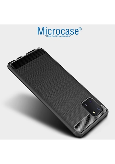 Samsung Uyumlu Galaxy Note 10 Lite - A81 - M60S Brushed Carbon Kilif 432301132