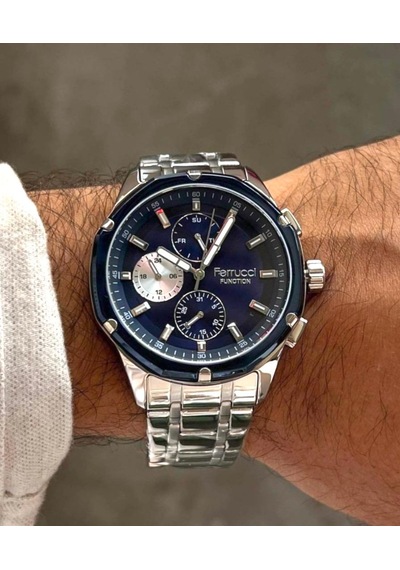 Ferrucci Fc70255 Kadranı Lacivert Gümüş Renk Fonksiyonları Aktif Spor Model Çelik Erkek Kol Saati Gümüş - Lacivert Ferrucci Fc70255 Kadranı Lacivert Gümüş Renk Fonksiyonları Aktif Spor Model Çelik Erkek Kol Saati Gümüş - Lacivert