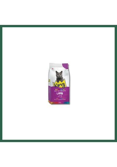 King Multicolor Renkli Taneli Kuzu Etli Yetişkin Kedi Maması 15 Kg Bzs01