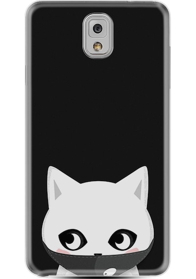 Samsung Uyumlu Galaxy Note 3 Kılıf Silikon Pandemi Cat 1729