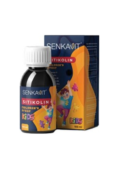Senkavit Kids Sitikolin + Omega 3 + Vitamin B1 +b6 + B12 İçeren 100 Ml Şurup
