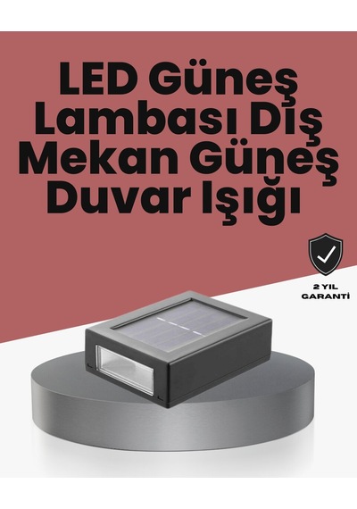 Northcity Güneş Enerjili Led Duvar Lambası - Bahçe Ve Balkon Aydınlatması