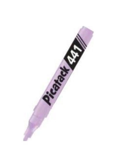 Picatack Fosforlu Kalem Pastel Mor 441 10 Adet Siyah