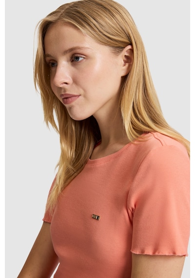 U.S. Polo Assn. U.s. Polo Assn. Kadın Mercan Tişört 50323485-vr204 Coral