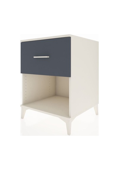 Kronos Komodin Tek Çekmeceli 60x59x80 Aytaşı-antrasit Aytaşı