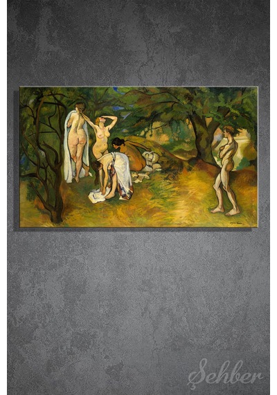 Suzanne Valadon'un "yaşam Sevinci" Joie De Vivre / Joy Of Life Adlı Eseri Yatay Kanvas Tablo 4235 Çok Renkli