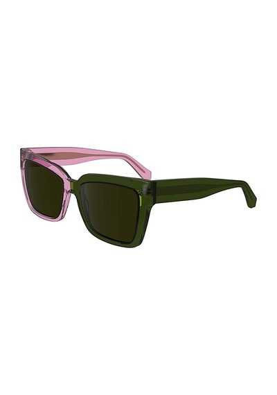 Calvin Klein Jeans Ckj 24606s 661 54 Unisex Dikdörtgen Şeffaf Pembe Kemik Güneş Gözlüğü