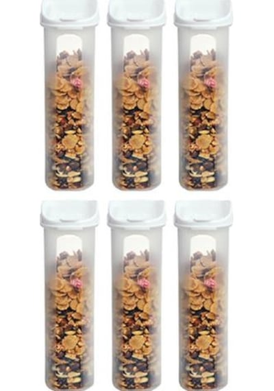 Moonstar Kuru Gıda Bakliyat Saklama Kabı 3 L 6 Lı Set Beyaz-Mas- Çok Renkli