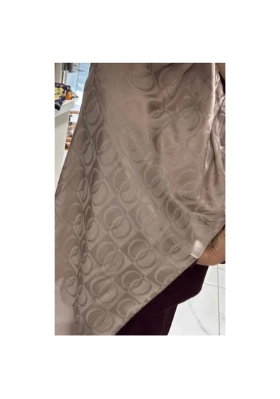 Ardün Hijab Halka Desen Pamuklu Şal Vizon Bej - 936514243 Bej