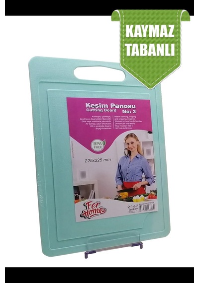 Kesme Tahtası Plastik Büyük Kesme Sunum Tahtası Kesim Panosu 225x325 Mm Royaleks-fr-108 Renkli