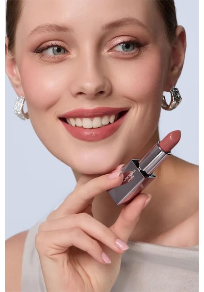 Alix Avien Uzun Süre Kalıcı Nemlendirici Pürüzsüz Etkili Yarı Mat Ruj Satin Touch Lipstick 804 Terra Rose