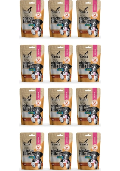 Dog Chicken Fillets 12x80gr. Tavuklu, Köpek Ödül Maması