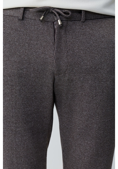 Morven Erkek Kahve Örme Trend Çizgili Slim Fit Pantolon 26ks003007400 Kahve