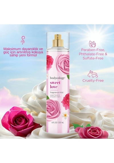 Bodycology Sweet Love Kadın Vücut Spreyi 237 ML