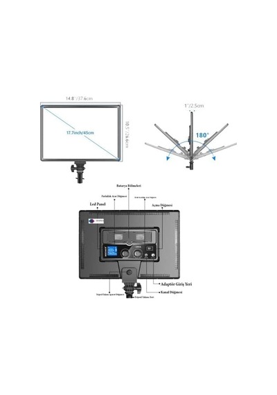 Sl-288a Soft Led Light Video Youtube Çekim Işığı