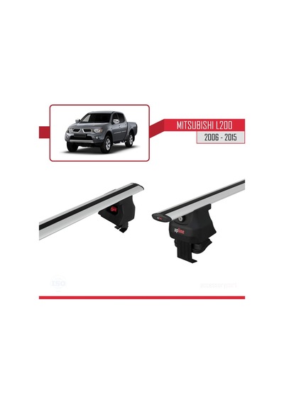 Mitsubishi L200 / Triton Iv 2006-2015 Arası İle Uyumlu Ace-4 Ara Atkı Tavan Barı Gri