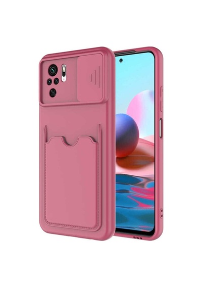 Xiaomi Poco M5s Kılıf Zore Kartix Kapak Koyu Mor