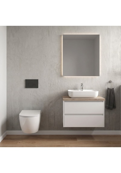 Dura Bagno Siena Asma Klozet Rimless 52,5 Cm Yavaş Kapanır Kapak Dahil Beyaz Dbo.36.01.03.03