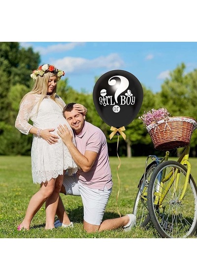 Girl Or Boy Siyah Cinsiyet Belirleme Balonu Erkek Bebek 18 Inc