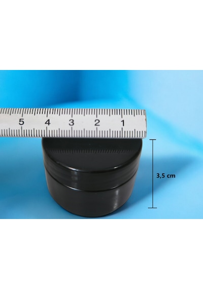10 Adet 10 Ml Siyah Mini Boş Pomat-krem-kozmetik Kutusu 10 Cc